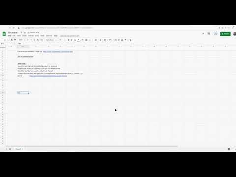 How to Google Sheet Underline | Quick Guide 2022