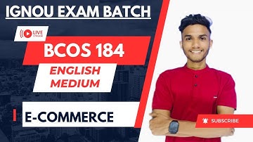 BCOS 184 E COMMERCE PART 2 | COMMERCE CONCEPTS |  IMPORTANT QUESTIONS | IGNOU WALAY