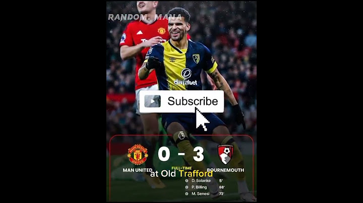 Cherries pick off miserable Man Utd in historic victory#Bournemouth#Manchester United#youtube#foryou