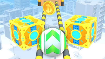 SKY ROLLING BALL 🟢🏳️‍🌈 All Levels Gameplay Android, iOS (Levels 1-20)