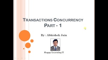 81 - Transaction Concurrency in DBMS Part - 1 : By Abhishek Jain #DBMS #Transactions #Concurrency