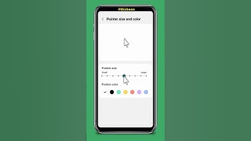 Change Mouse Pointer Color and Size on Samsung phone #shorts