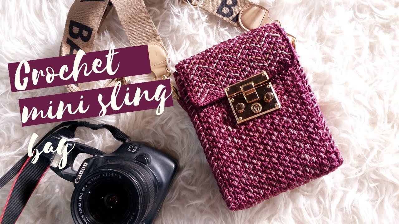 mini sling bag crochet