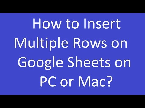 Video: How to Create a Header in a Google Sheet Using a PC or Mac