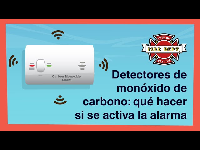 Detectores de monóxido de carbono: qué hacer si se activa la alarma (CO  Alarms in Spanish) 