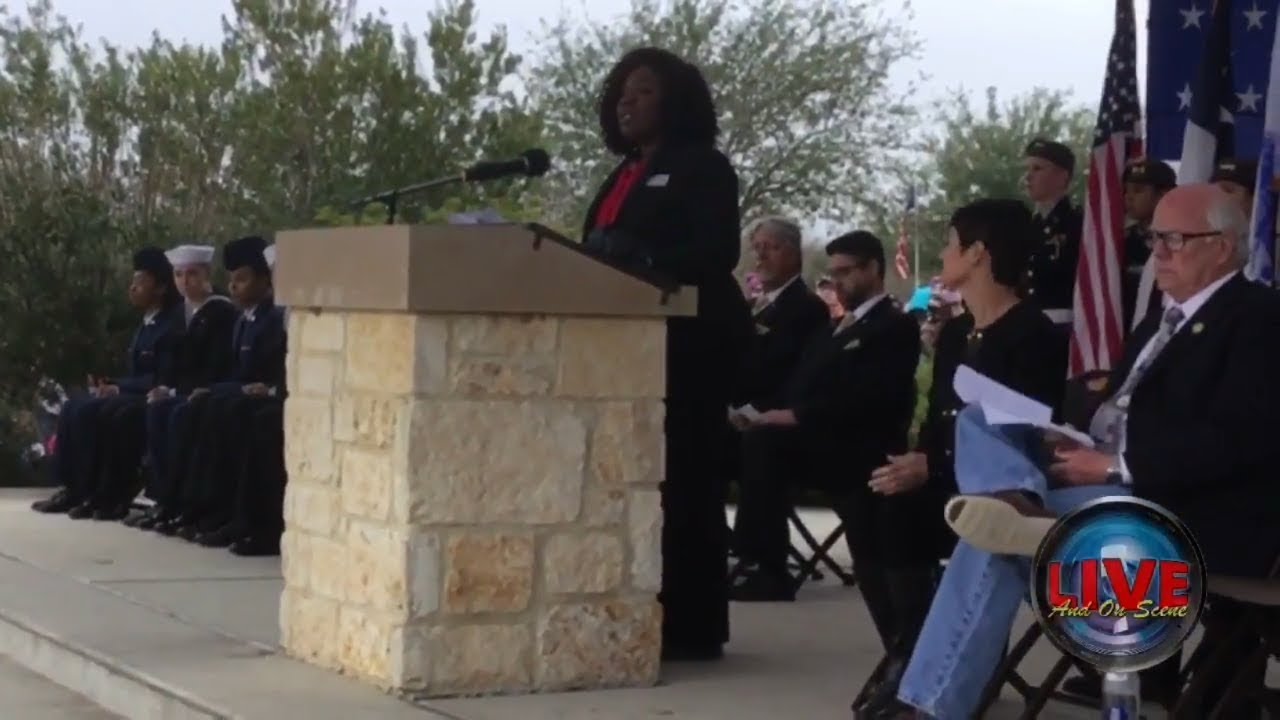 Roshonda Bost speech Ft. Sam Houston Nat’l Cemetery 2017 Wreaths Across AmericaSan Antonio