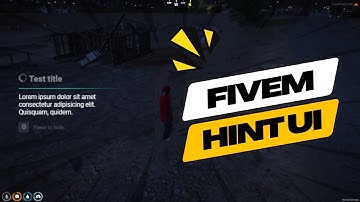 Fivem Hint Ui : A simple Ui to display players current task