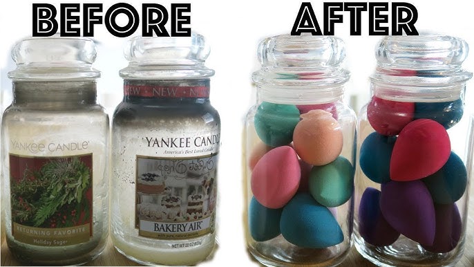 Texas Tales: {DIY} How to Clean Glass Candle Jars