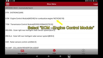Launch X431 PRO 3 Throttle Adaptation on 2014 Mercedes W212