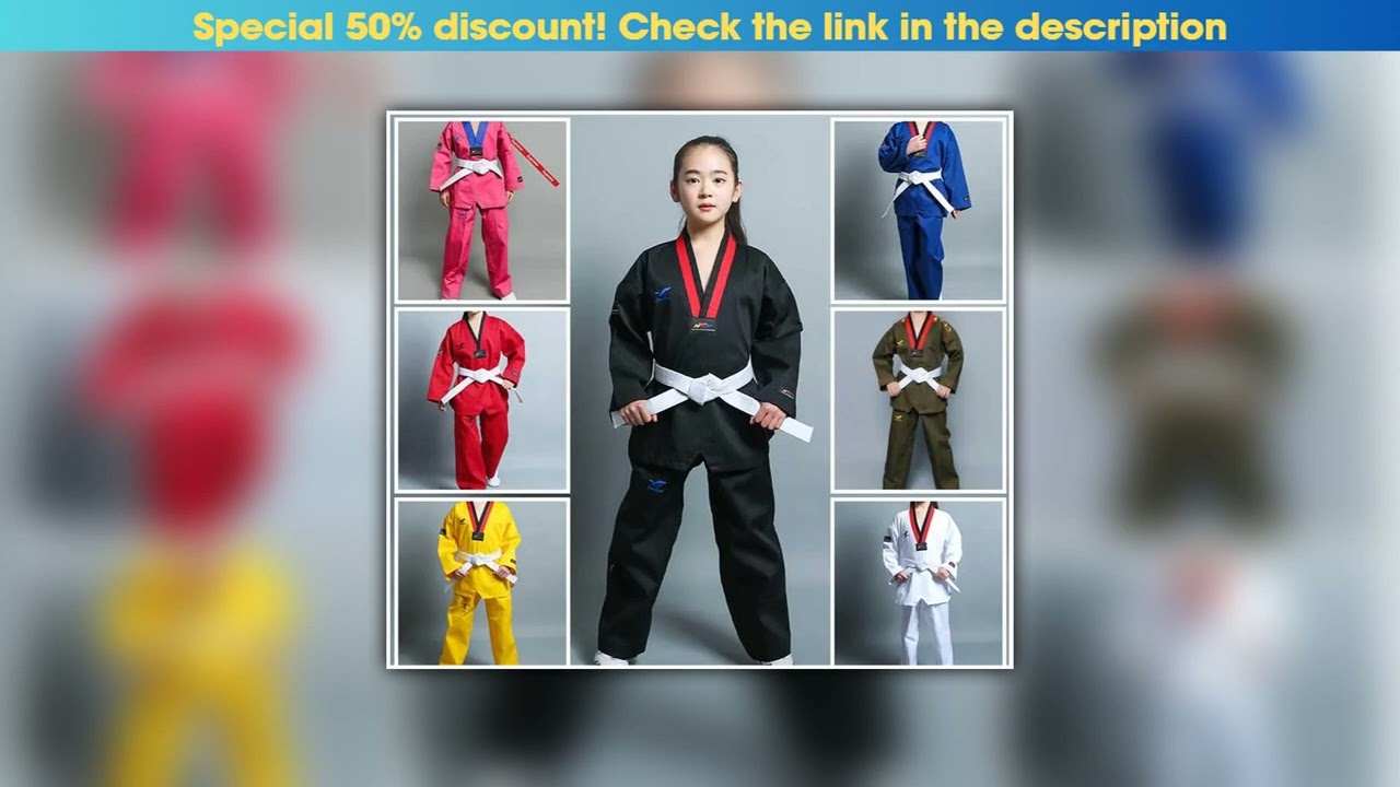 Best Seller Taekwondo Uniform For Children's And Adult Long-Sleeved Training Suit Performance Dobok