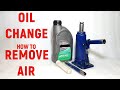 How to change oil in hydraulic bottle jack. How to remove air from hydraulic jack