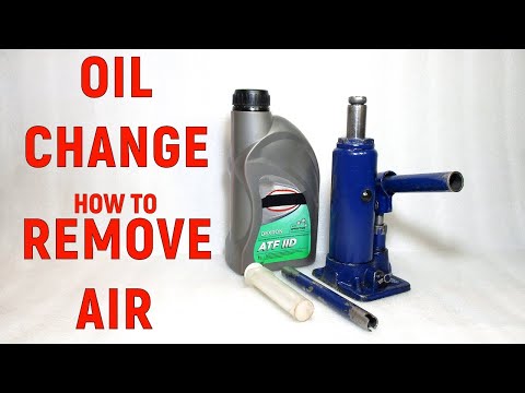 How to change oil in hydraulic bottle jack. How to remove air from hydraulic jack