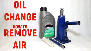 How to change oil in hydraulic bottle jack. How to remove air from hydraulic jack