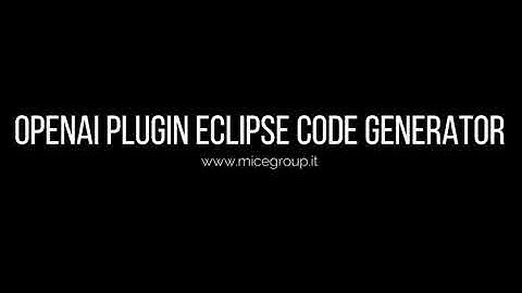 Eclipse Plugin OpenAi Code Generator