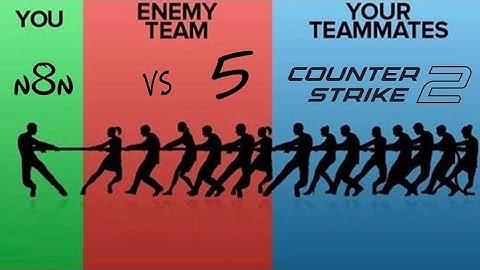 CS2 - n8n - map DUST II - with bot teamates - 1v5 clutch