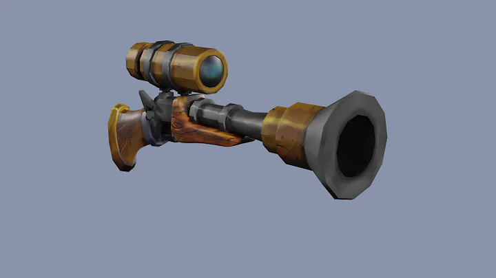 Blunderbuss - hand painted | Blender