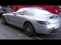 MERCEDES SLS AMG W/ SILVER WINDOW FOILS!! SLOANE STREET, LONDON!