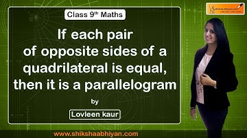 Quadrilaterals, Part 7 ( Theorem 8.3 ) - #CBSE class 9 Maths