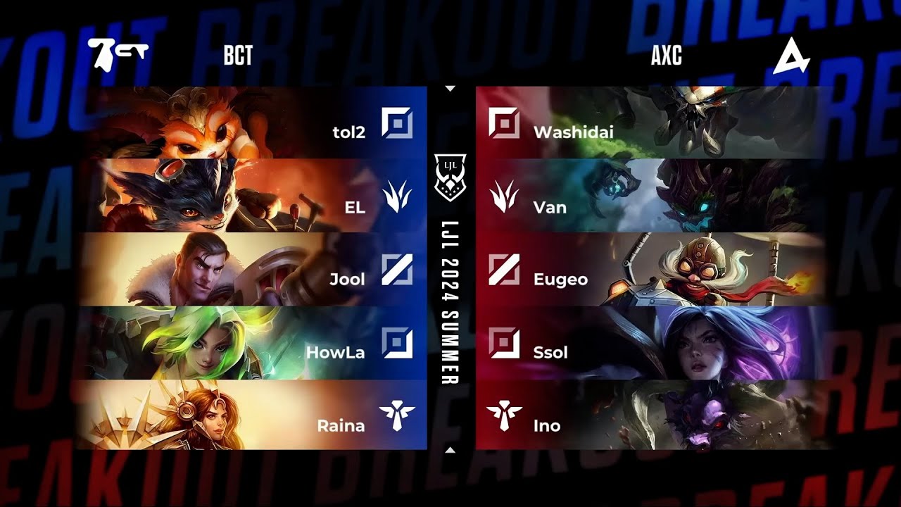 LJL 2024 Summer Day5 BCT vs AXC game1