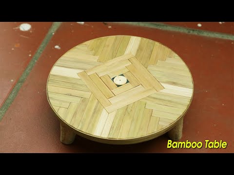 How to make Bamboo table dining mini japanese | Bamboo