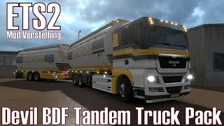 ETS2 ★ Devil BDF Tandem Truck Pack ★ Mod Presentation [German/HD]