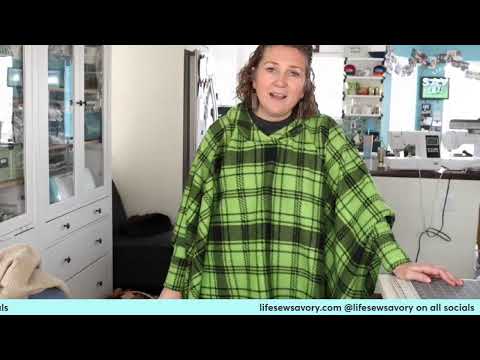 Video: How to sew a wearable Blanket {DIY Comfy}