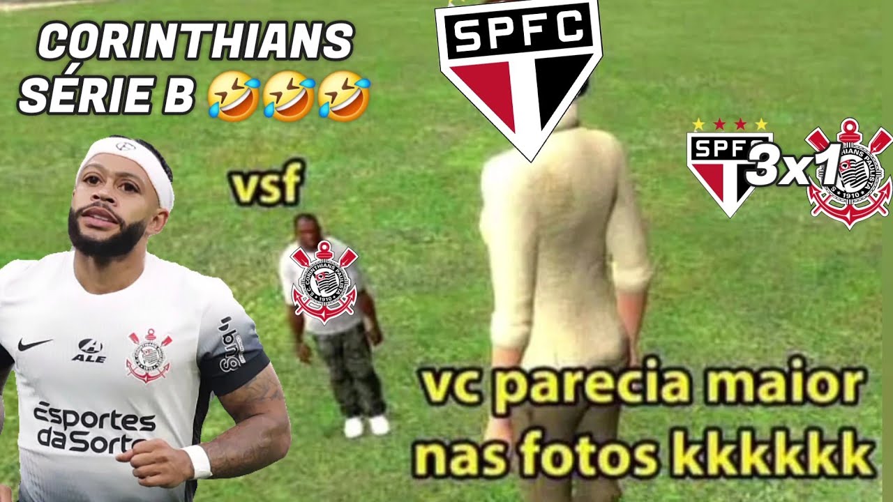 MELHORES MEMES ZOANDO O CORINTHIANS • SÃO PAULO 3X1 CORINTHIANS ...