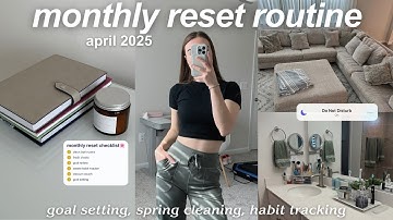 APRIL MONTHLY RESET | spring cleaning, goal setting, reflecting + preparing for a new month