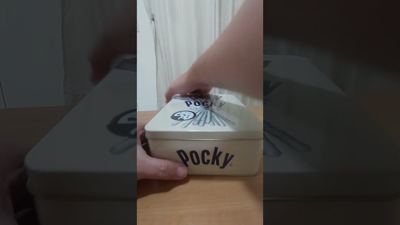 Pocky Cooking & Cream TinCan wSleeve Unboxing
