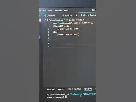 How to check any number is odd or even in python #python #learnpython ...