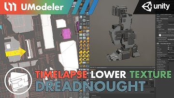 3D Modeling in Unity - Timelapse of texturing a Lower Body in the Dreadnought with UModeler