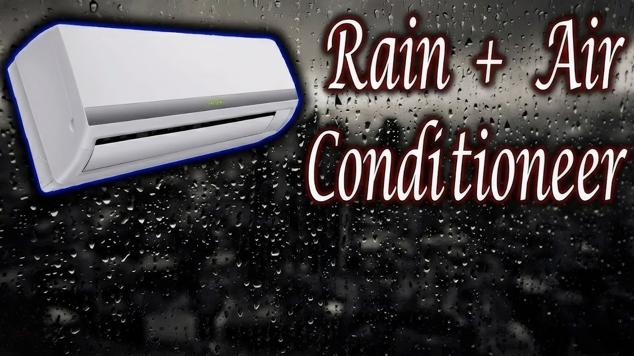 NO ADS | Fall Asleep Fast with CALMING Air Conditioner Noise and Rain Sounds Tonight | White Noise