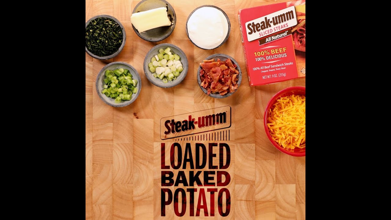 Steak-umm Loaded Baked Potato
