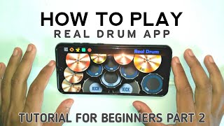 Real Drum Tutorial For Beginner Part 2 | How To Play Real Drum App | Emrose PERCUSSION screenshot 5