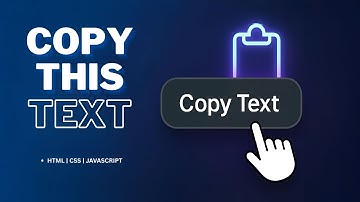 🔥 Create a Copy to Clipboard Button with Notification | HTML CSS JavaScript Project