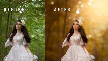 Photoshop cc Tutorial : Outdoor Portrait Editing Blur Background