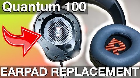 JBL Quantum 100 Ear pad replacement How to instructions 4K