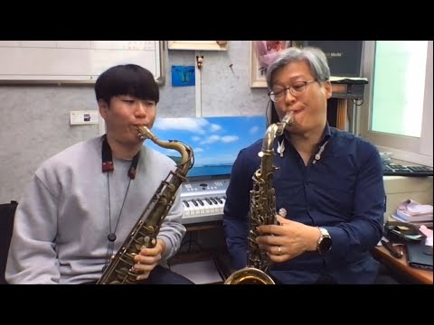 아버지와 아들의 쌍테너 듀엣 &amp;quot;핑크 팬더 주제곡&amp;quot;  Tener sax duo &amp;quot;Pink Panther Theme&amp;quot; covered by Father and Son