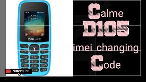 CALME D-105 imei changing code.
