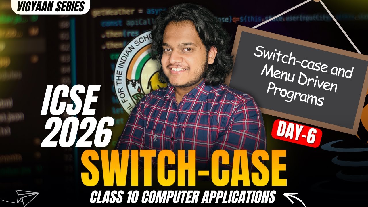 Switch Case in JAVA | Menu Driven Programs | ICSE Class 9 & 10 | ICSE ...