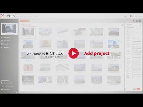 Add BIM project to Bimplus