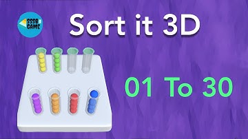 Sort it 3D: Level 1 To 30 , iOS/Android GamePlay
