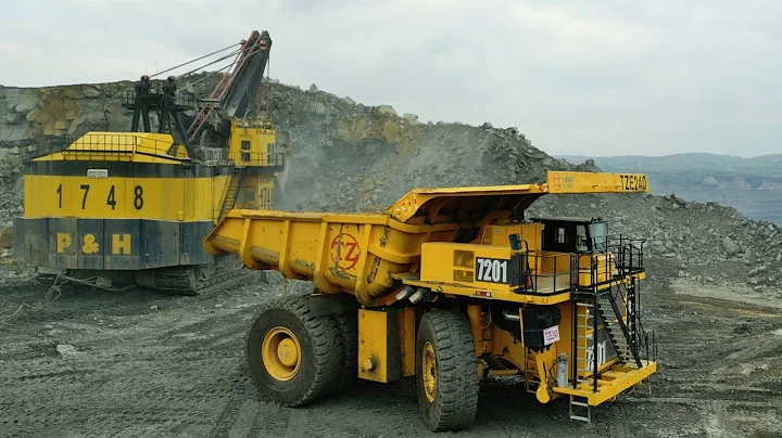 Giant Excavators Mining Operation in Action |Dump Trucks