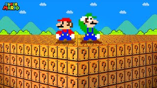 Super Mario Bros. but EVERYTHING Is Question Blocks | Game Animation