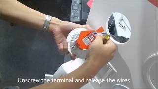 How to remove and install a downlight