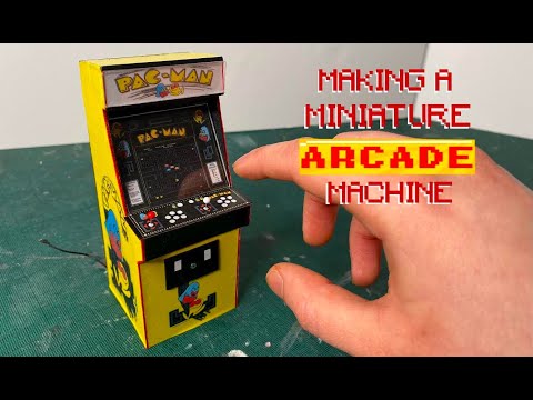 Making a Miniature PACMAN Arcade Machine!!