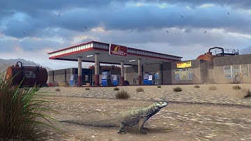 Junkyard Gas Station Trailer