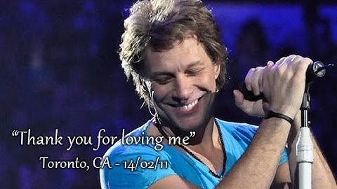 Thumbnail of Bon Jovi - Thank you for Loving Me - 14/02/11 Toronto, CA - Multicam