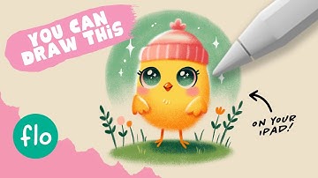 Easy Drawing Tutorial for Procreate - Drawing a Cute Chick!