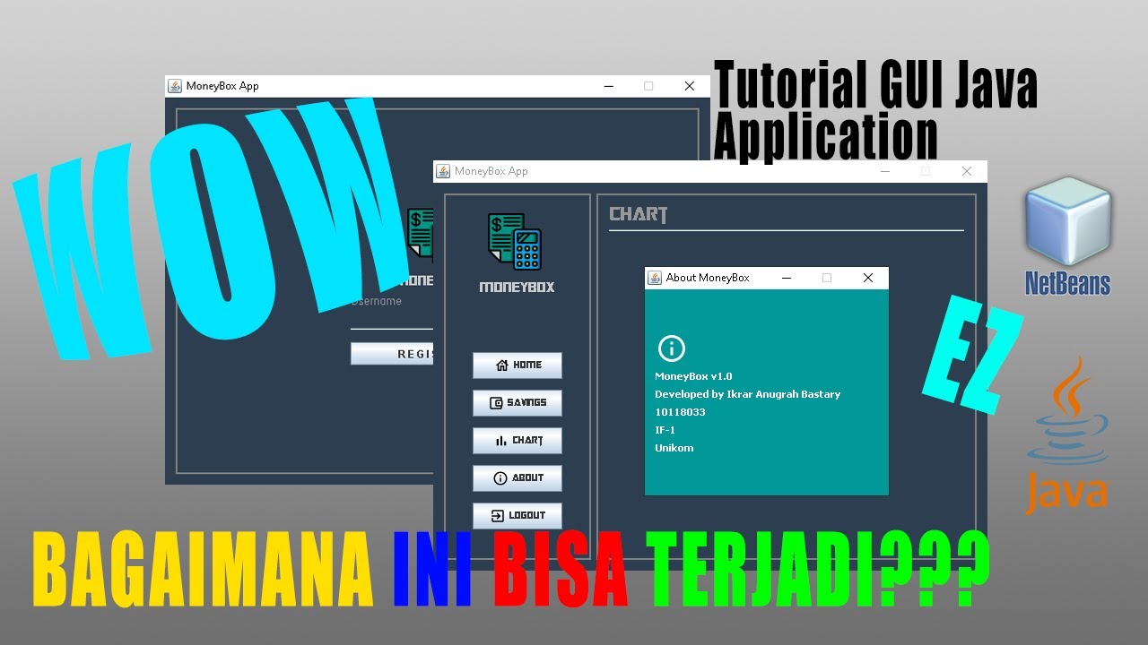 TUTORIAL MEMBUAT SIMPLE GUI JAVA APPLICATION - YouTube